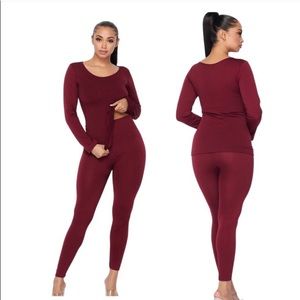 LAST ONE ❤️Women’s Two Piece Fleece Lined Set